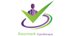 Het logo van keurmerk Fysiotherapie in de kleuren groen en paars